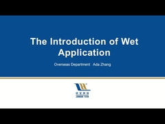 التطبيق الرطب (الغشاء اللاصق الذاتي المستخدم مع الاسمنت الرطب)